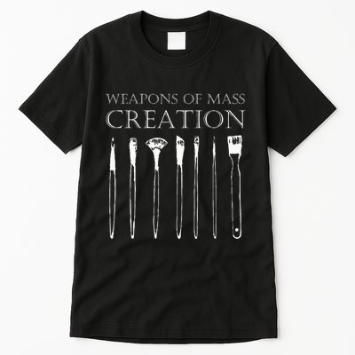 Weapons Of Mass Creation Funny Art Brush Painter Artist Tall T-Shirt