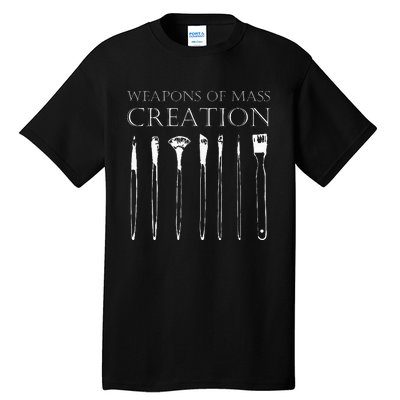 Weapons Of Mass Creation Funny Art Brush Painter Artist Tall T-Shirt