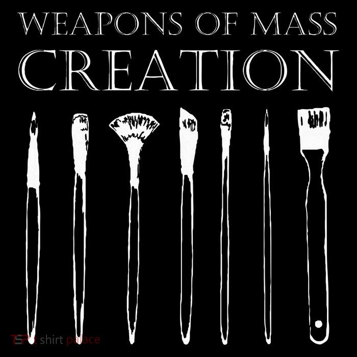 Weapons Of Mass Creation Funny Art Brush Painter Artist Baby Bodysuit