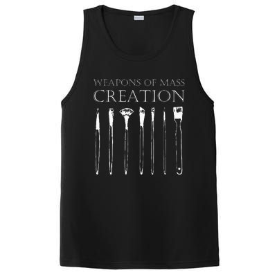 Weapons Of Mass Creation Funny Art Brush Painter Artist PosiCharge Competitor Tank