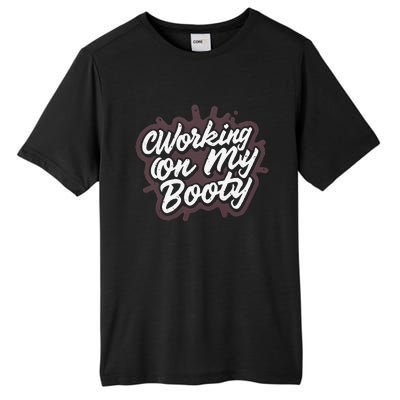 Working On My Booty Ghost Halloween Gym Humor Bodybuilder Tall Fusion ChromaSoft Performance T-Shirt