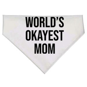 Worlds Okayest Mom Funny USA-Made Doggie Bandana