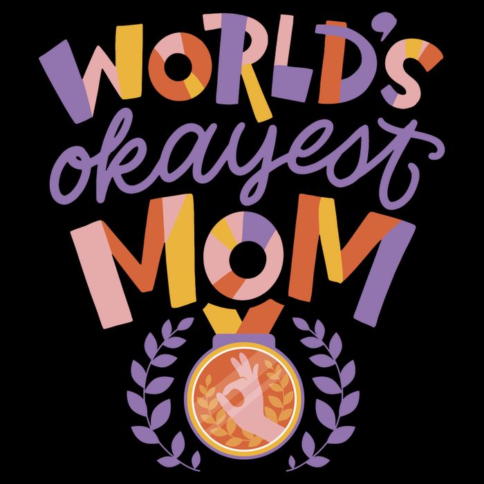 World's Okayest Mom Award 16 in Basic Backpack