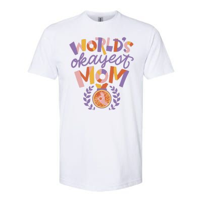 World's Okayest Mom Award Softstyle® CVC T-Shirt