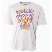 World's Okayest Mom Award Cooling Performance Crew T-Shirt