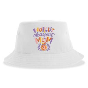 World's Okayest Mom Award Sustainable Bucket Hat