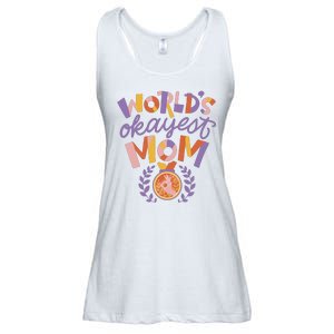 World's Okayest Mom Award Ladies Essential Flowy Tank