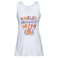 World's Okayest Mom Award Ladies Essential Flowy Tank