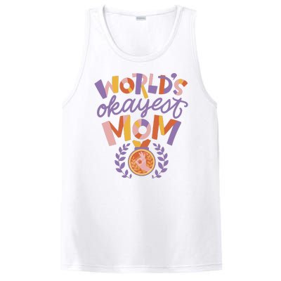 World's Okayest Mom Award PosiCharge Competitor Tank