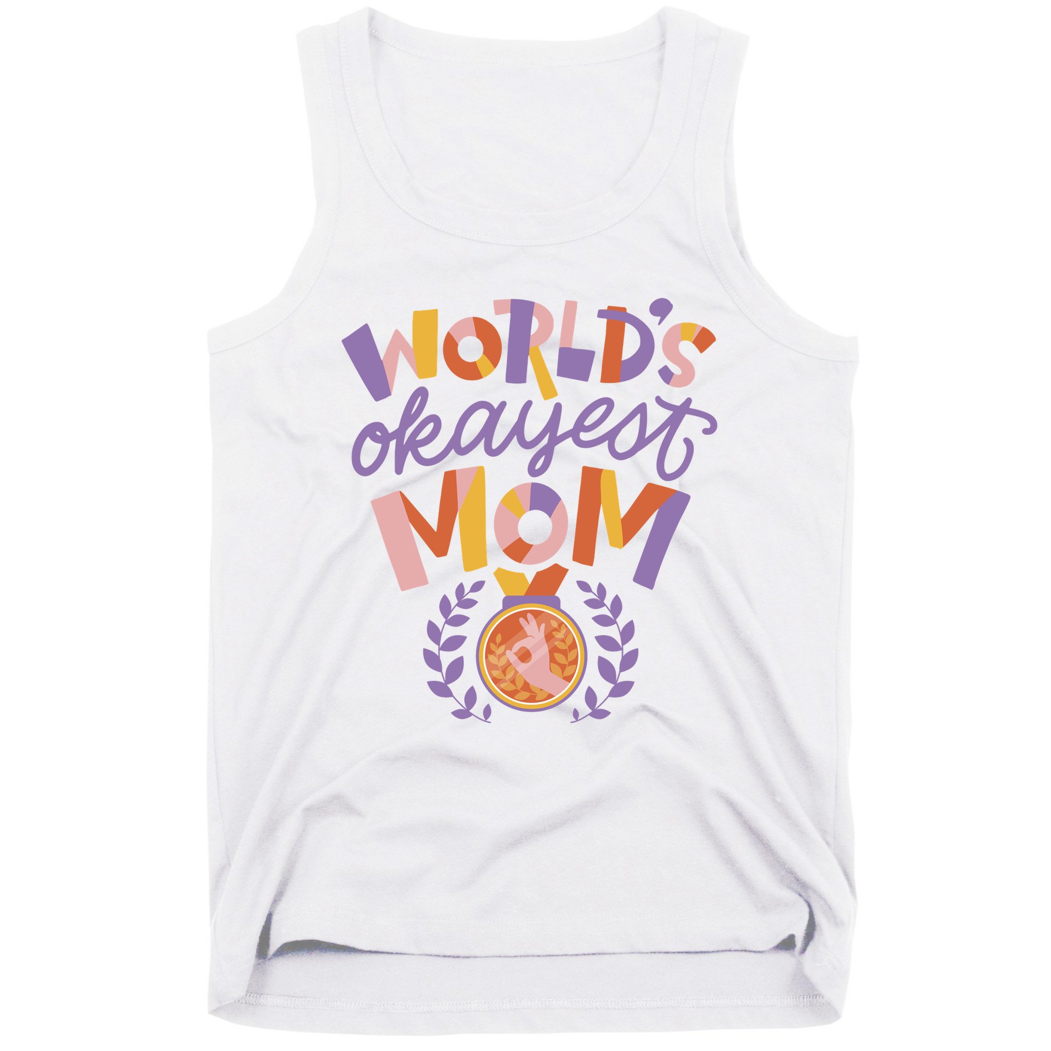 World's Okayest Mom Award Tank Top