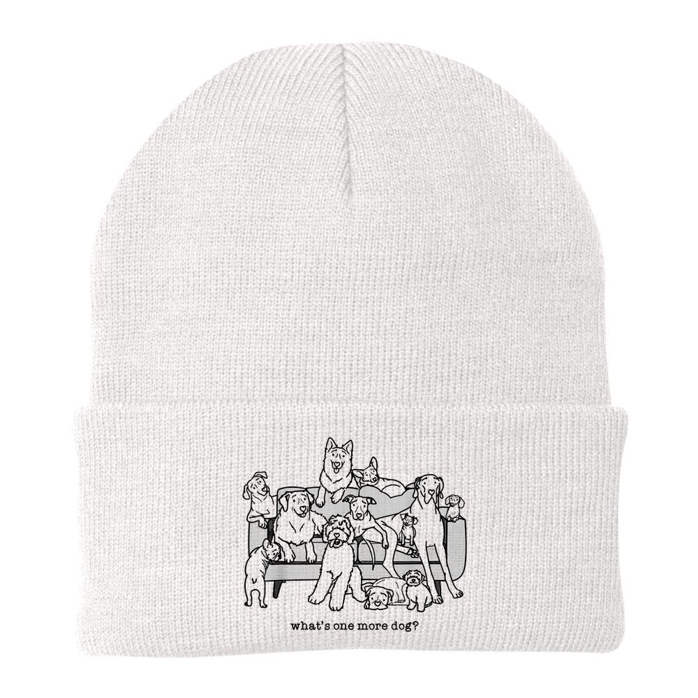 What's One More Dog, Funny Group Dogs, Many Dogs, Funny Dogs Beanie