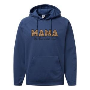 Wild One Mama Two Wild Birthday Outfit Zoo Birthday Animal Performance Fleece Hoodie