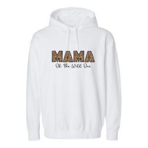 Wild One Mama Two Wild Birthday Outfit Zoo Birthday Animal Garment-Dyed Fleece Hoodie