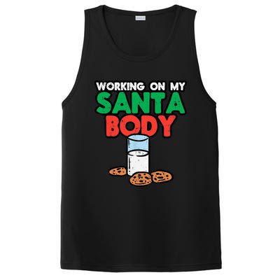 Working On My Santa Body Funny Christmas Cookies PosiCharge Competitor Tank