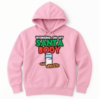 Working On My Santa Body Funny Christmas Cookies Hoodie