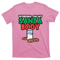 Working On My Santa Body Funny Christmas Cookies T-Shirt