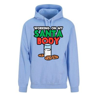 Working On My Santa Body Funny Christmas Cookies Unisex Surf Hoodie