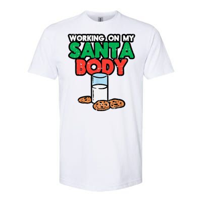 Working On My Santa Body Funny Christmas Cookies Softstyle CVC T-Shirt