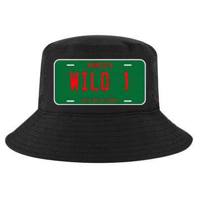 Wild One Minnesota License Plate  State Of Hockey Cool Comfort Performance Bucket Hat