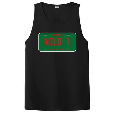 Wild One Minnesota License Plate  State Of Hockey PosiCharge Competitor Tank