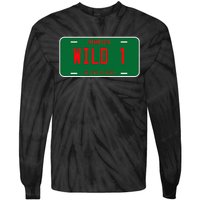 Wild One Minnesota License Plate  State Of Hockey Tie-Dye Long Sleeve Shirt