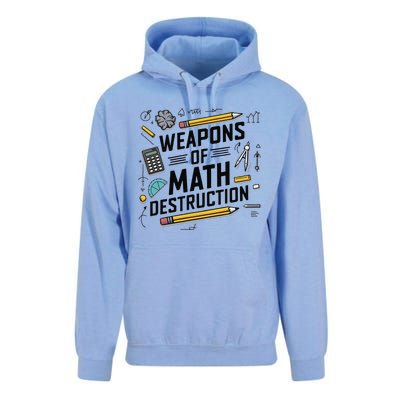 Weapons Of Math Destruction Funny Math Teacher Unisex Surf Hoodie