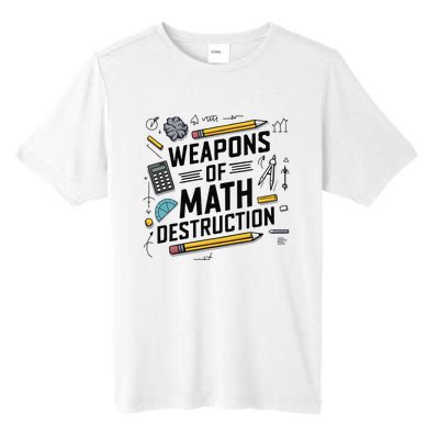 Weapons Of Math Destruction Funny Math Teacher Tall Fusion ChromaSoft Performance T-Shirt