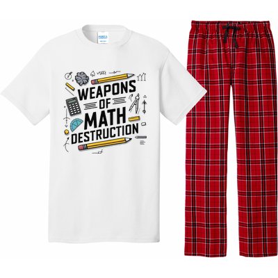 Weapons Of Math Destruction Funny Math Teacher Pajama Set