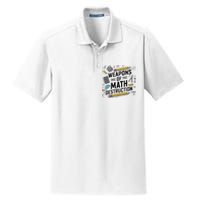 Weapons Of Math Destruction Funny Math Teacher Dry Zone Grid Polo