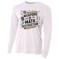 Weapons Of Math Destruction Funny Math Teacher Cooling Performance Long Sleeve Crew