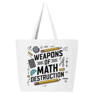 Weapons Of Math Destruction Funny Math Teacher 25L Jumbo Tote