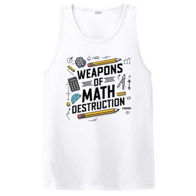 Weapons Of Math Destruction Funny Math Teacher PosiCharge Competitor Tank