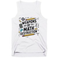 Weapons Of Math Destruction Funny Math Teacher Tank Top