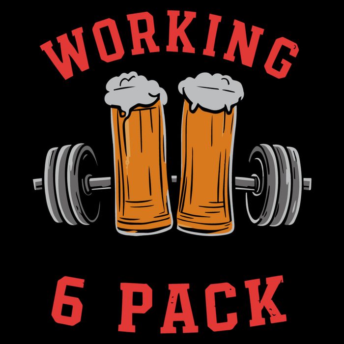 Working On My 6 Pack Beer Dad Funny Gymmer City Backpack