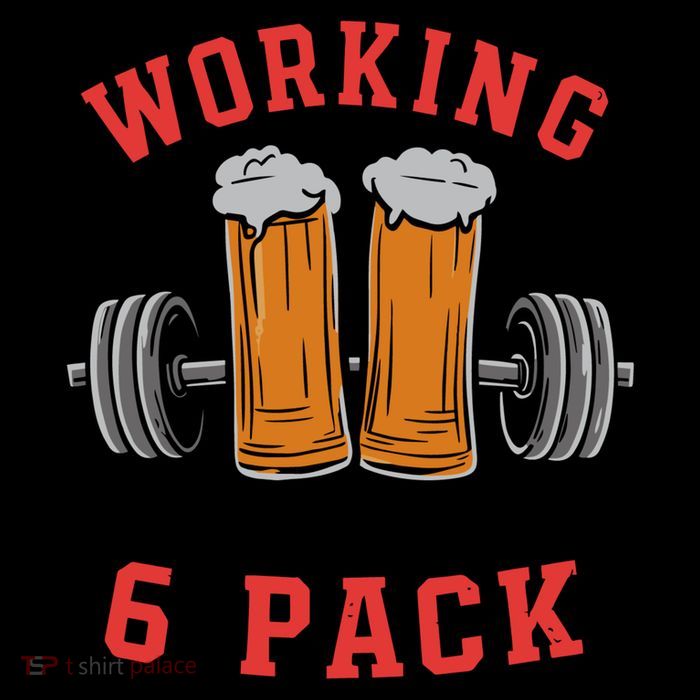 Working On My 6 Pack Beer Dad Funny Gymmer 16 in Basic Backpack