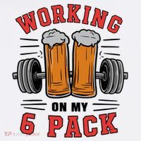 Working On My 6 Pack Beer Dad Funny Gymmer Mug