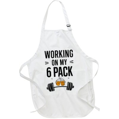 Working On My 6 Pack Beer Dad Funny Gymmer Apron