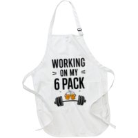 Working On My 6 Pack Beer Dad Funny Gymmer Apron
