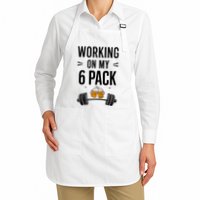 Working On My 6 Pack Beer Dad Funny Gymmer Apron