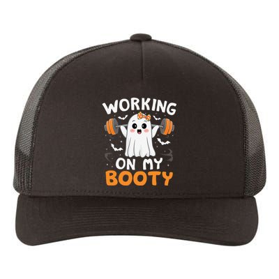 Working On My Booty Funny Halloween Ghost Gym Workout Yupoong Adult 5-Panel Trucker Hat