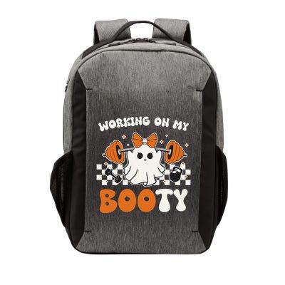 Working On My Booty Gymer Ghost Working Out Halloween Vector Backpack