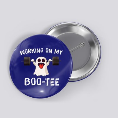 Working On My Boo Halloween Dead Lift Ghost Gym Weights Button