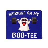 Working On My Boo Halloween Dead Lift Ghost Gym Weights Mousepad