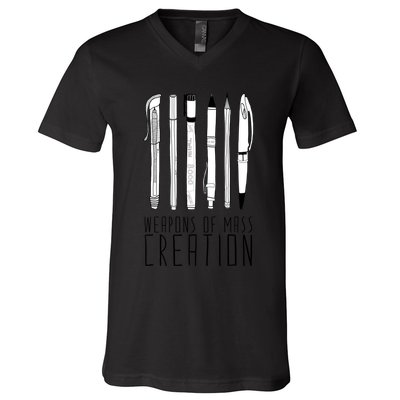 Weapons Of Mass Creation V-Neck T-Shirt
