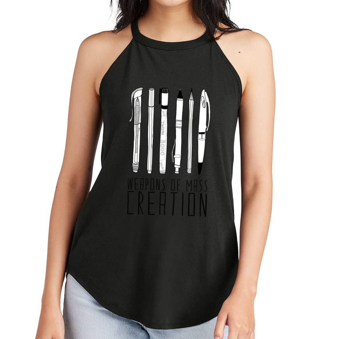 Weapons Of Mass Creation Women's Perfect Tri Rocker Tank