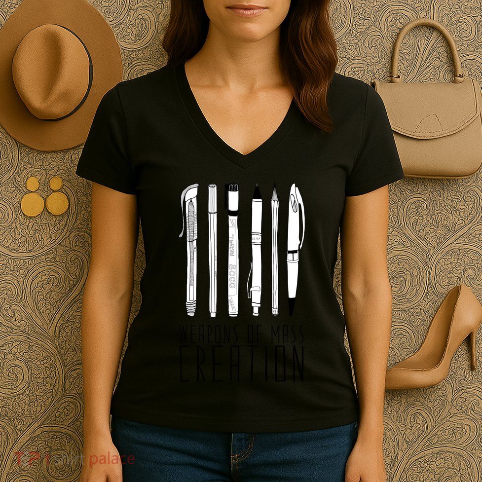 Weapons Of Mass Creation Women's V-Neck T-Shirt