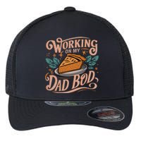 Working On My Dad Bod Thanksgiving Pregnancy Announcement Flexfit Unipanel Trucker Cap