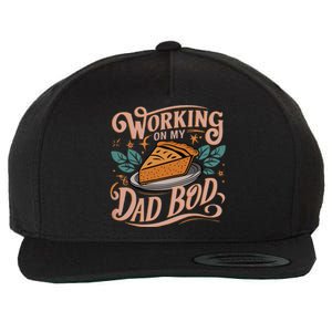 Working On My Dad Bod Thanksgiving Pregnancy Announcement Wool Snapback Cap