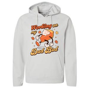 Working on my Dad Bod Thanksgiving Pregnancy Announcement Performance Fleece Hoodie