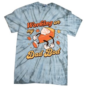 Working on my Dad Bod Thanksgiving Pregnancy Announcement Tie-Dye T-Shirt